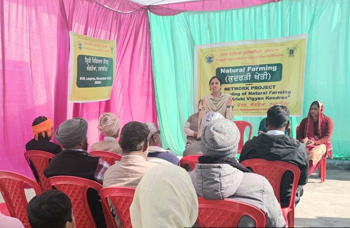 Organized 'Natural Farming' training at village Alowal by Krishi Vigyan Kendra